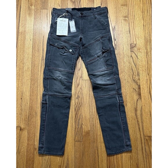 G Star Raw Airblaze 3D Skinny Iron Black Superstretch Faded Blade Men’s 28x32